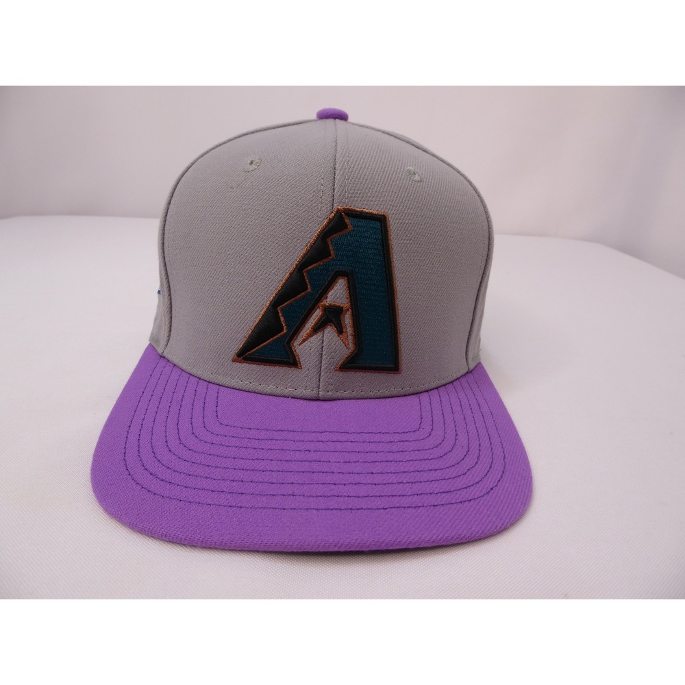 Mitchell & Ness Arizona Diamondbacks Snapback Hat Grey Purple Cooperstown MLB